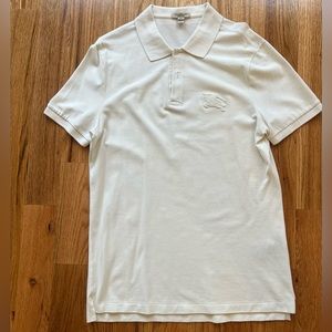 Burberry cream polo shirt